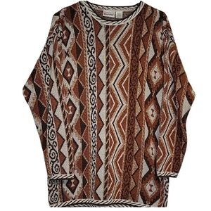 Vtg 90s Limited Edition Units Knit Sweater Fall Cozy Grandma Style Size Sm